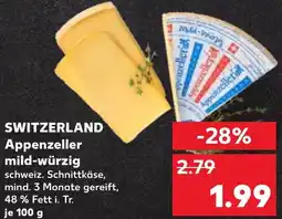 Kaufland SWITZERLAND Appenzeller mild-würzig Angebot