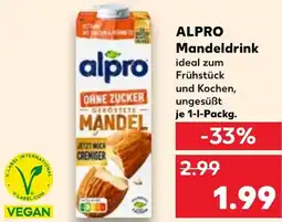 Kaufland ALPRO Mandeldrink Angebot