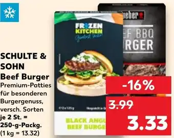 Kaufland SCHULTE & SOHN Beef Burger Angebot