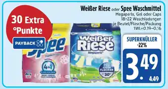 Edeka Weißer Riese oder Spee Waschmittel Angebot