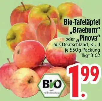 Edeka Bio-Tafeläpfel Braeburn oder „Pinova" Angebot