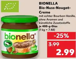 Kaufland BIONELLA Bio-Nuss-Nougat Creme Angebot