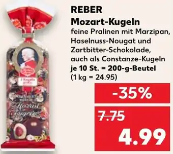 Kaufland REBER Mozart-Kugeln Angebot