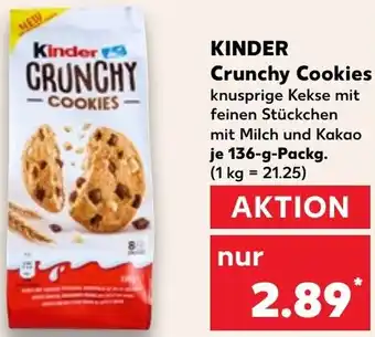 Kaufland KINDER Crunchy Cookies Angebot