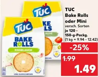 Kaufland TUC Bake Rolls oder Mini Angebot