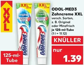 Kaufland ODOL-MED3 Zahncreme XXL Angebot