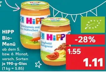 Kaufland HIPP Bio-Menü Angebot