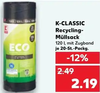 Kaufland K-CLASSIC Recycling Müllsack Angebot