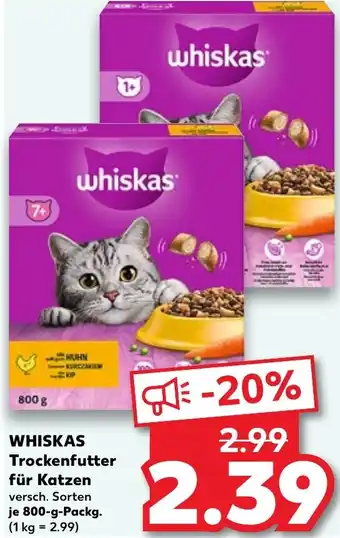 Kaufland WHISKAS Trockenfutter für Katzen Angebot