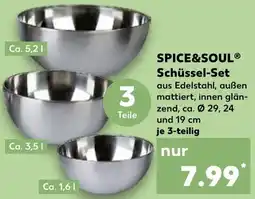 Kaufland SPICE&SOUL Schüssel-Set Angebot