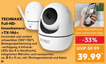 Kaufland TECHNAXX Full-HD Innenkamera TX-146 Angebot