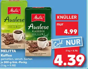 Kaufland MELITTA Kaffee Angebot