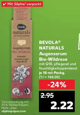 Kaufland BEVOLA NATURALS Augenserum Bio-Wildrose Angebot