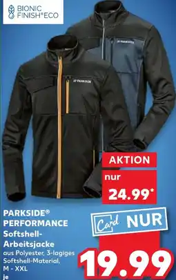 Kaufland PARKSIDE PERFORMANCE Softshell Arbeitsjacke Angebot