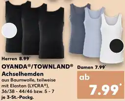 Kaufland OYANDA/TOWNLAND Achselhemden Angebot