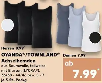 Kaufland OYANDA/TOWNLAND Achselhemden Angebot