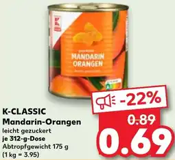 Kaufland K-CLASSIC Mandarin-Orangen Angebot