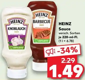 Kaufland HEINZ Sauce Angebot