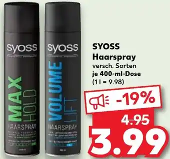 Kaufland SYOSS Haarspray Angebot