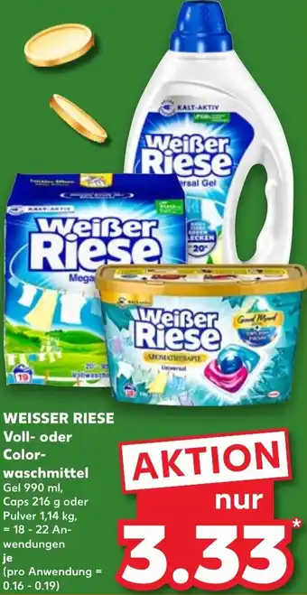 Kaufland WEISSER RIESE Voll- oder Colorwaschmittel Angebot