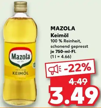 Kaufland MAZOLA Keimöl Angebot