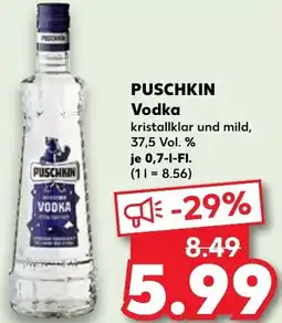 Kaufland PUSCHKIN Vodka Angebot