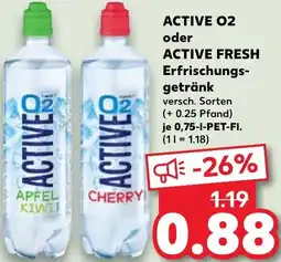 Kaufland ACTIVE 02 oder ACTIVE FRESH Erfrischungsgetränk Angebot