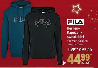 METRO Fila Herren Kapuzensweatshirt Angebot