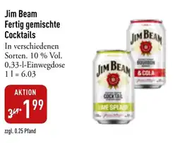 Galeria Markthalle Jim Beam Fertig gemischte Cocktails Angebot