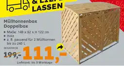 Globus Baumarkt Mülltonnenbox Doppelbox Angebot