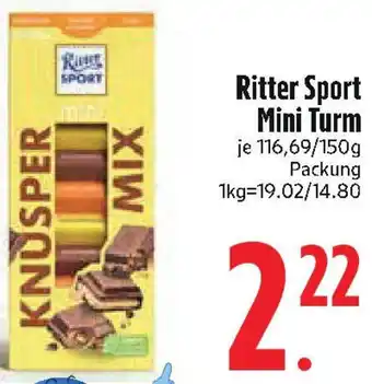 Edeka Ritter Sport Mini Turm Angebot