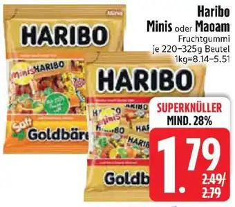 Edeka Haribo Minis oder Maoam Fruchtgummi Angebot