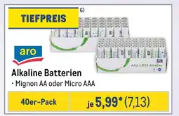 METRO aro Alkaline Batterien Angebot