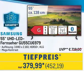 METRO SAMSUNG 55" UHD-LED- Fernseher GU55CU6979 Angebot