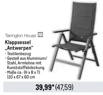 METRO Tarrington House Klappsessel ,,Antwerpen“ Angebot