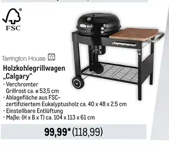 METRO Tarrington House Holzkohlegrillwagen „Calgary" Angebot