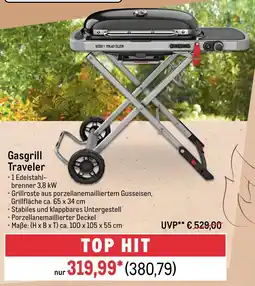 METRO weber Gasgrill Traveler Angebot