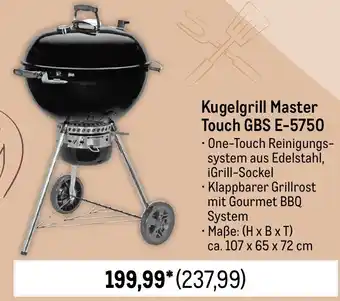 METRO weber Kugelgrill Master Touch GBS E-5750 Angebot