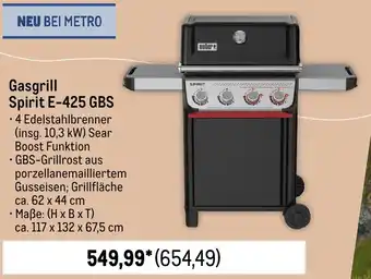 METRO weber Gasgrill Spirit E-425 GBS Angebot