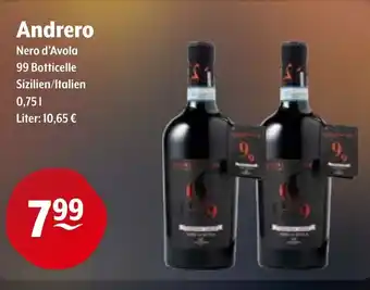 Trink und Spare Andrero Nero d'Avola Angebot