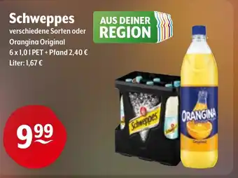 Trink und Spare Schweppes Angebot