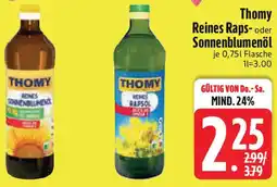 Edeka Thomy Reines Raps- oder Sonnenblumenöl Angebot