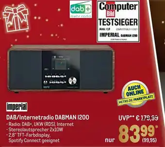 METRO Imperial DAB/Internetradio Dabman I200 Angebot