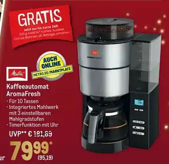 METRO Melitta Kaffeeautomat AromaFresh Angebot