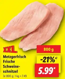 Lidl Metzgerfrisch Frische Schweineschnitzel Angebot