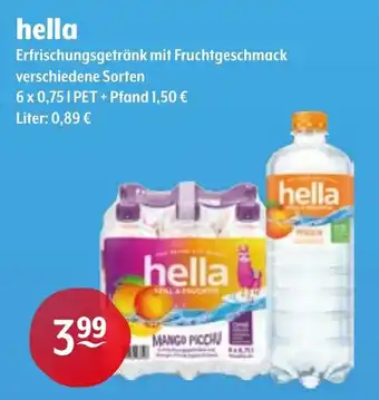 Trink und Spare hella Erfrischungsgetränk Angebot