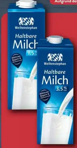 Aldi Nord Weihenstephan Haltbare Milch Angebot