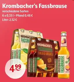 Trink und Spare Krombacher's Fassbrause Angebot