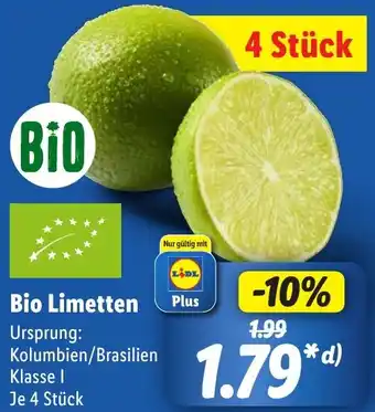 Lidl Bio Limetten Angebot