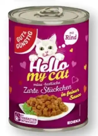 Scheck-in-Center Gut & Günstig Hello my Cat Katzennahrung Angebot